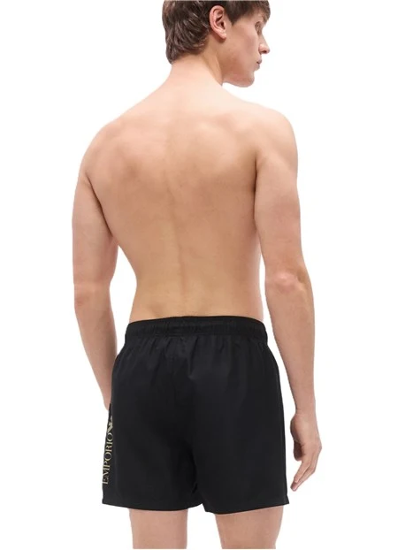 COSTUME BOXER CON FASCIA ELASTICA CON COULISSE UOMO NERO