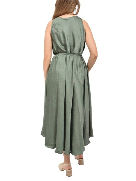 VESTITO LUNGO SVASATO DONNA VERDE