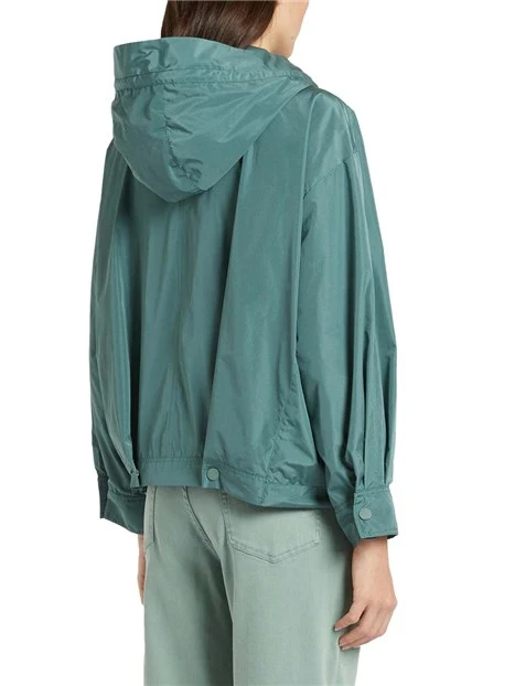 GIACCA IMPERMEABILE MANICHE REGLAN DONNA VERDE