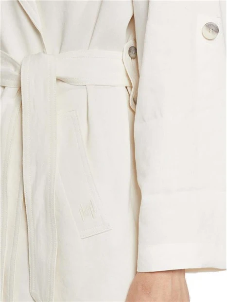 GIACCA CORTA SPOLVERINO DONNA BIANCO