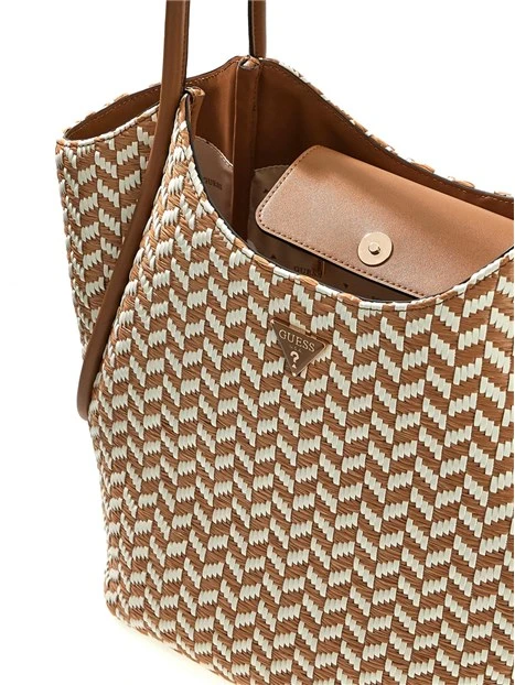 BORSA A SPALLA MULTI TESSI 2 IN 1 TOTE HWWG7691230 DONNA CUOIO