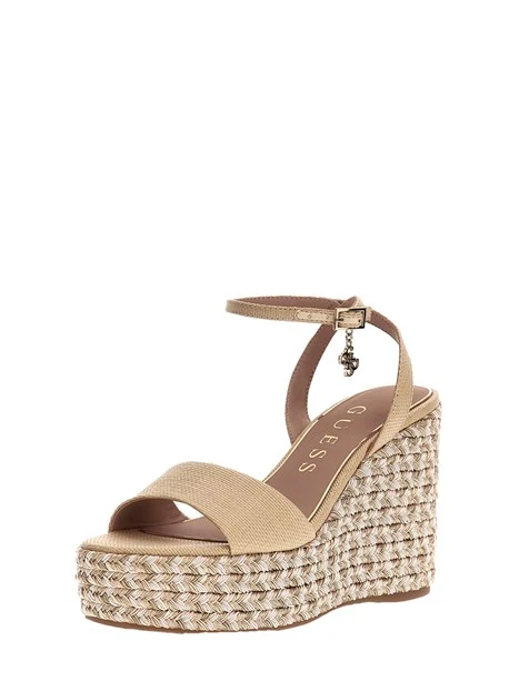 SANDALI CON ZEPPA EVERLY FLJERLELE04 DONNA ECRU