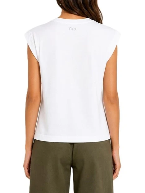 T-SHIRT CON STAMPA DI COLLEZIONE DONNA BIANCO
