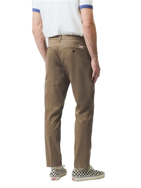 PANTALONE CHINO MODELLO CONDUIT IN COTONE UOMO MARRONE