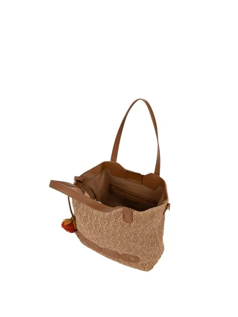 BORSA A SPALLA VBS7GG01PAG DONNA CUOIO