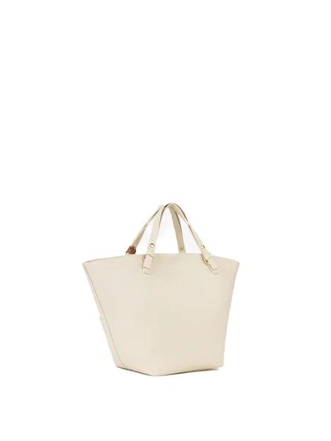 BORSA A MANO HYBRIS RE VBS9OV04 DONNA ECRU