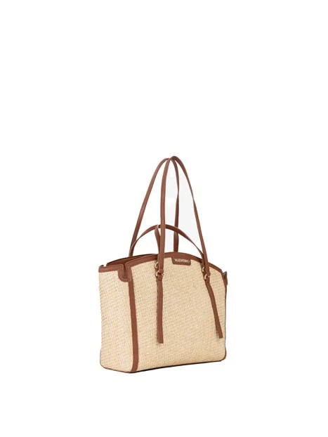 BORSA A SPALLA VBS9R901 DONNA AVORIO/CUOIO