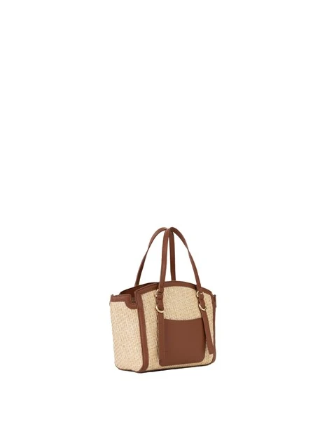 BORSA A SPALLA VBS9R904 DONNA AVORIO/CUOIO