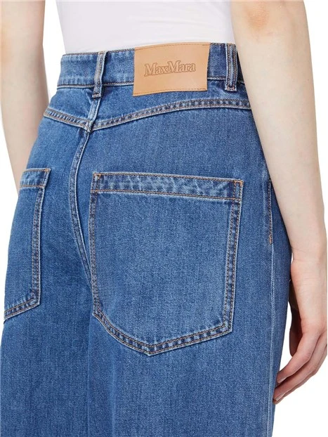 JEANS PALAZZO MODELLA 5 TASCHE ZIP COPERTA DONNA BLUE JEANS