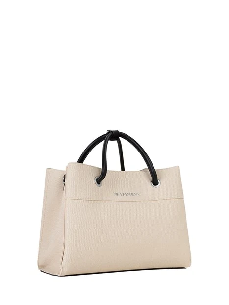 BORSA A MANO VBSA0D02 DONNA AVORIO NAT/ NERO