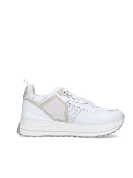 SNEAKERS BASSE BA6009PX077 DONNA BIANCO