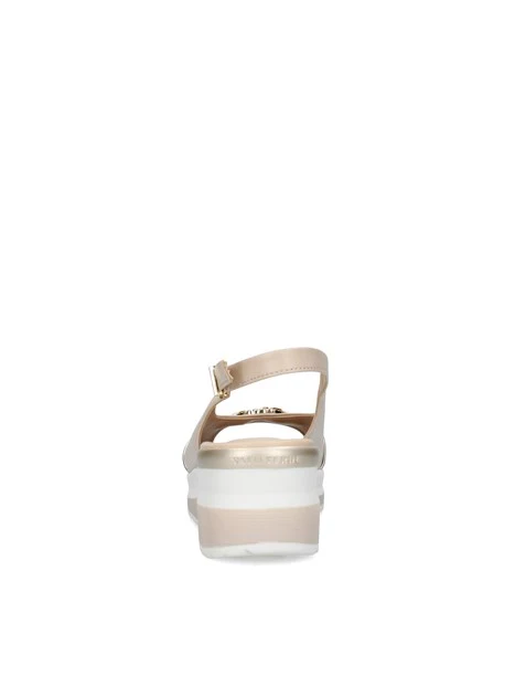SANDALI CON ZEPPA VGI300M DONNA BEIGE