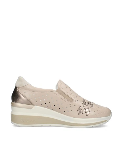 SNEAKERS SLIP ON VVCA101F DONNA BEIGE