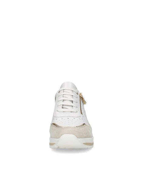 SNEAKERS CON ZEPPA VVCA153W DONNA BIANCO BEIGE