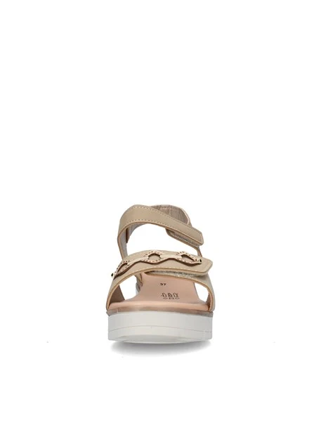 SANDALI 55590 DONNA BEIGE