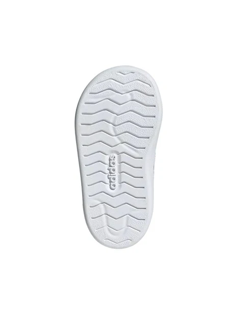 SNEAKERS BASSE CON STRAPPO E PUNTA A CONCHIGLIA BAMBINO BIANCO