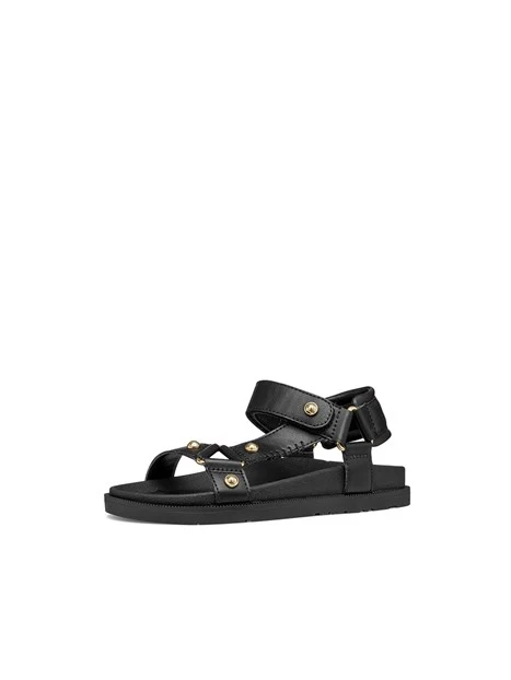 SANDALI BASSI J65P0D000BC BAMBINO NERO