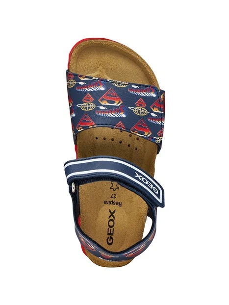 SANDALI BASSI J658LC0006A BAMBINO BLU