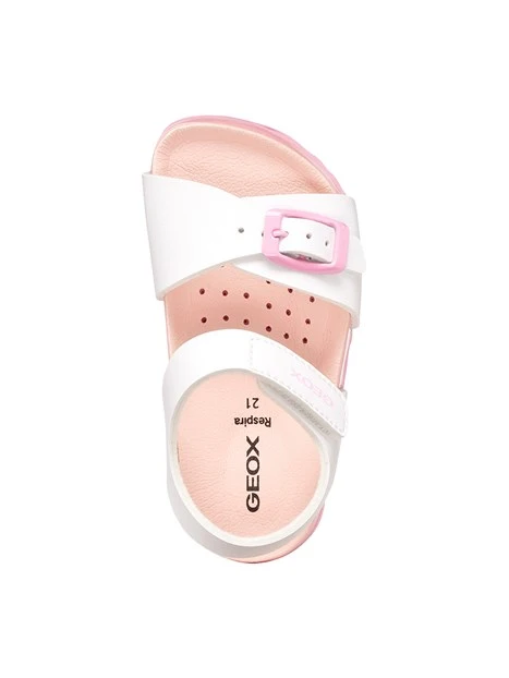 SANDALI BASSI B652RA000BC BAMBINA BIANCO