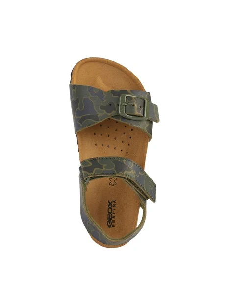 SANDALI BASSI J028LB00004 BAMBINO VERDE