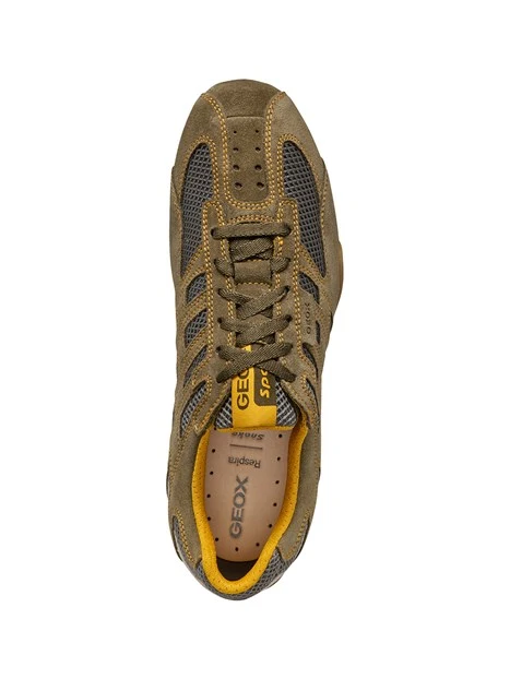 SNEAKERS BASSE U55MNA02214 UOMO VERDE MILITARE