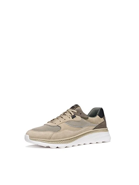 SNEAKERS BASSE SPHERICA ACTIF X1 U65HUA01422 UOMO BEIGE
