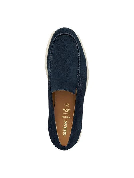 MOCASSINI SPHERICA U55LAD00020 UOMO BLU