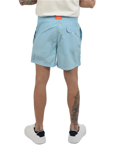 COSTUME BOXER CON LACCI REGOLABILI UOMO AZZURRO