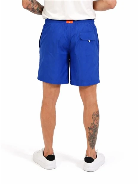 COSTUME BOXER CON LACCI REGOLABILI UOMO BLU