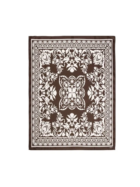 STOLA IN TWILL DI PURA SETA DPONNA MARRONE