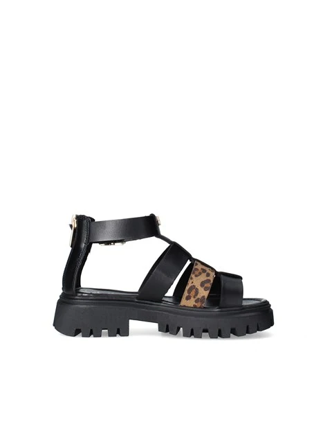 SANDALI T-611 BAMBINA NERO