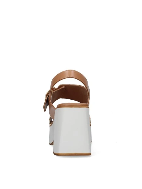 SANDALI TS31437 DONNA MARRONE