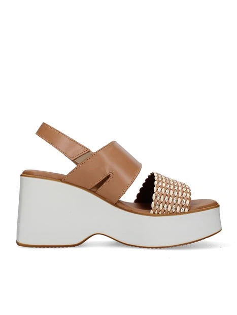 SANDALI TS31437 DONNA MARRONE