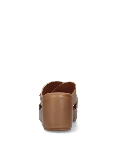 SANDALI TS61438 DONNA MARRONE