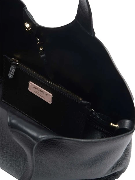 BORSA A SPALLA C-EASY LARGE E1SHA110101 DONNA NERO