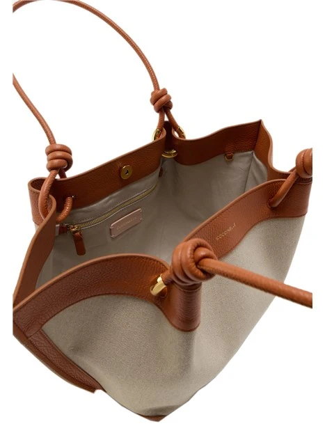 BORSA A SPALLA FINN E1U06110201 DONNA AVORIO/NERO