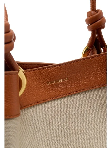BORSA A SPALLA FINN E1U06110201 DONNA AVORIO/NERO