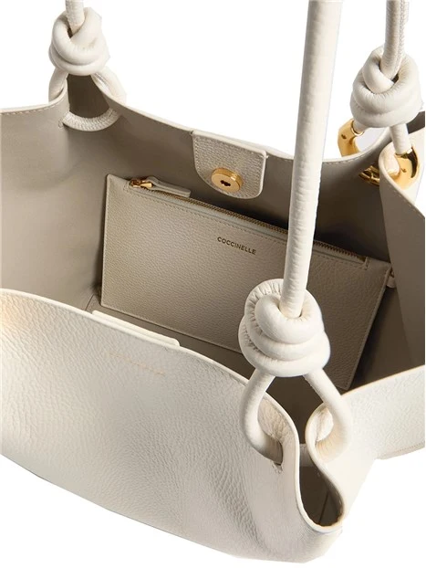 BORSA  A SPALLA FINN MEDIUM E1U07110201 DONNA BIANCO