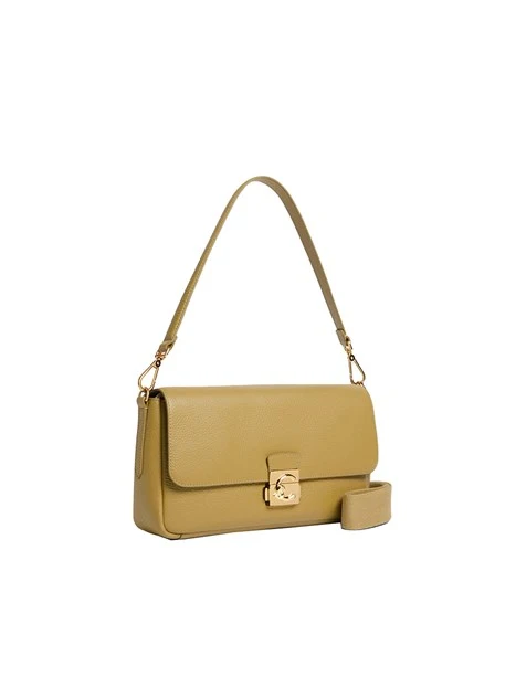 BORSA A SPALLA C-ME LOCK E1U4K120101 DONNA MARRONE