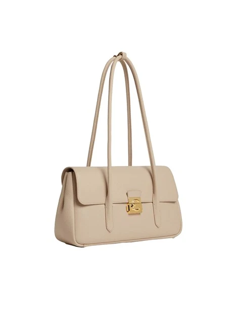 BORSA A SPALLA C-ME LOCK E1U4K120301 DONNA ECRU