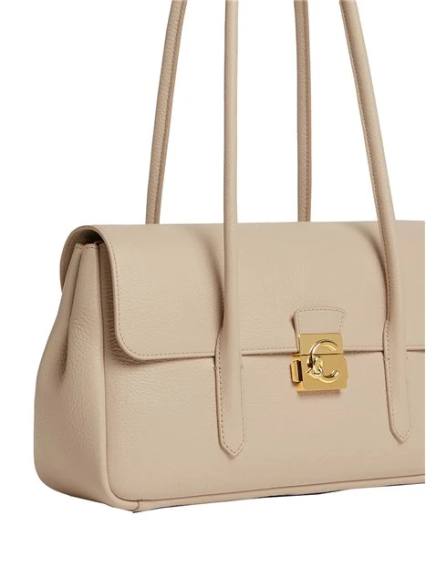 BORSA A SPALLA C-ME LOCK E1U4K120301 DONNA ECRU