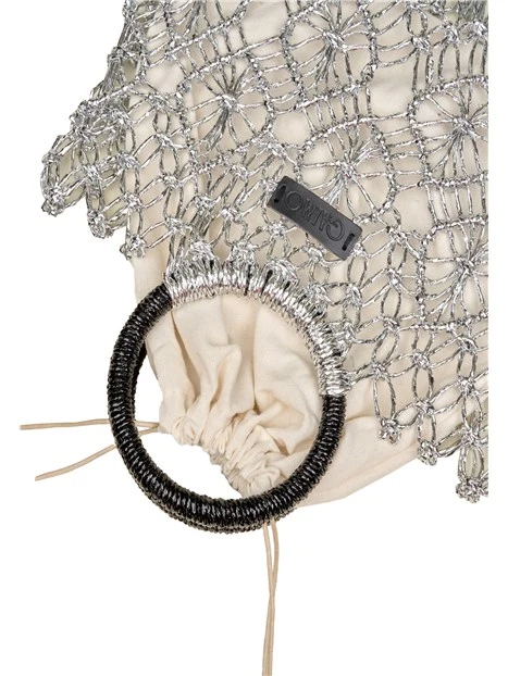 BORSA A MANO SOMBRA DONNA ARGENTO