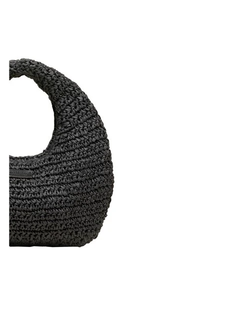 BORSA A MANO REDONDO DONNA NERO