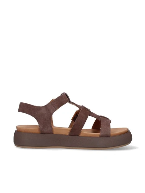 SANDALI A96046 DONNA MARRONE