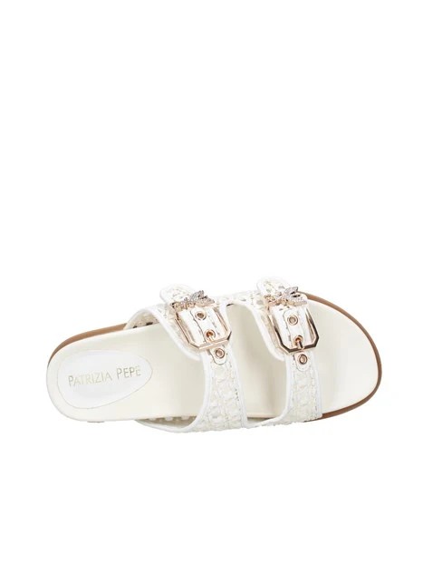 SANDALI PJ384 DONNA BIANCO