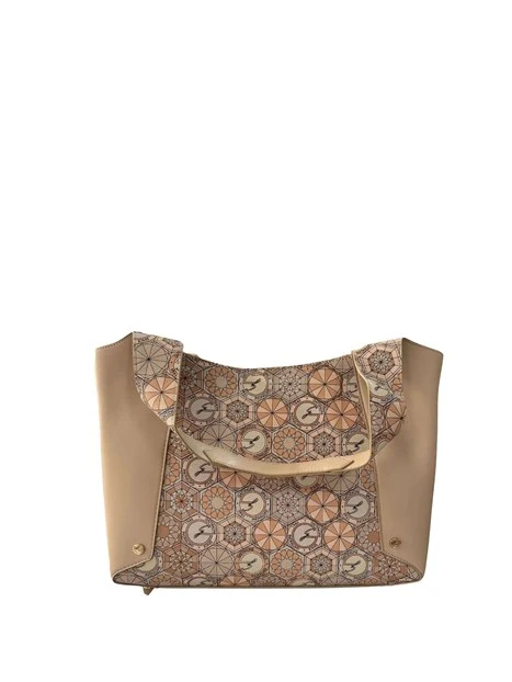 BORSA A SPALLA BENTD8669WZ DONNA BEIGE
