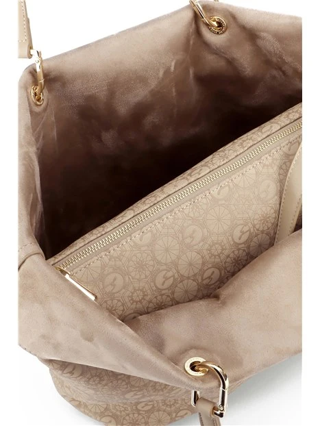 BORSA A SPALLA BENTD8819WV REVERSIBILE DONNA BEIGE