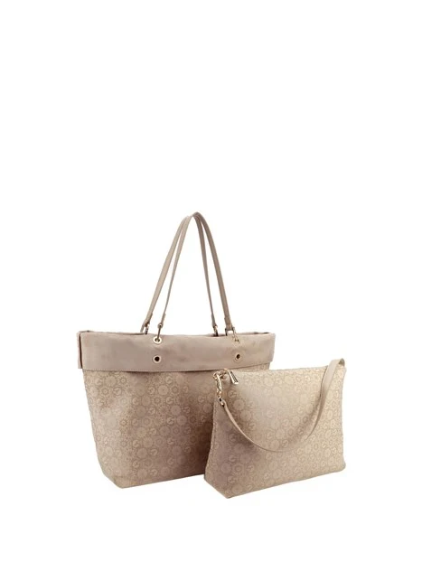 BORSA A SPALLA BENTD8819WV REVERSIBILE DONNA BEIGE