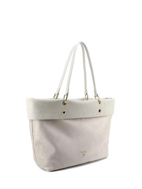 BORSA A SPALLA BENTD8819WV REVERSIBILE DONNA BIANCO
