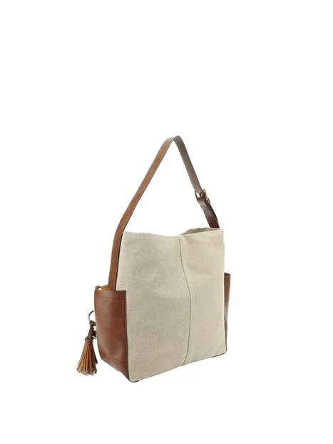 BORSA A SPALLA BEN268782WC DONNA MARRONE